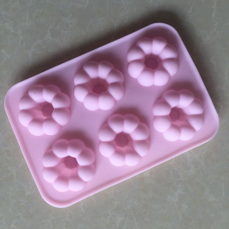 Donut Mold Silicone - Molde de Silicona Antiadherente de 6