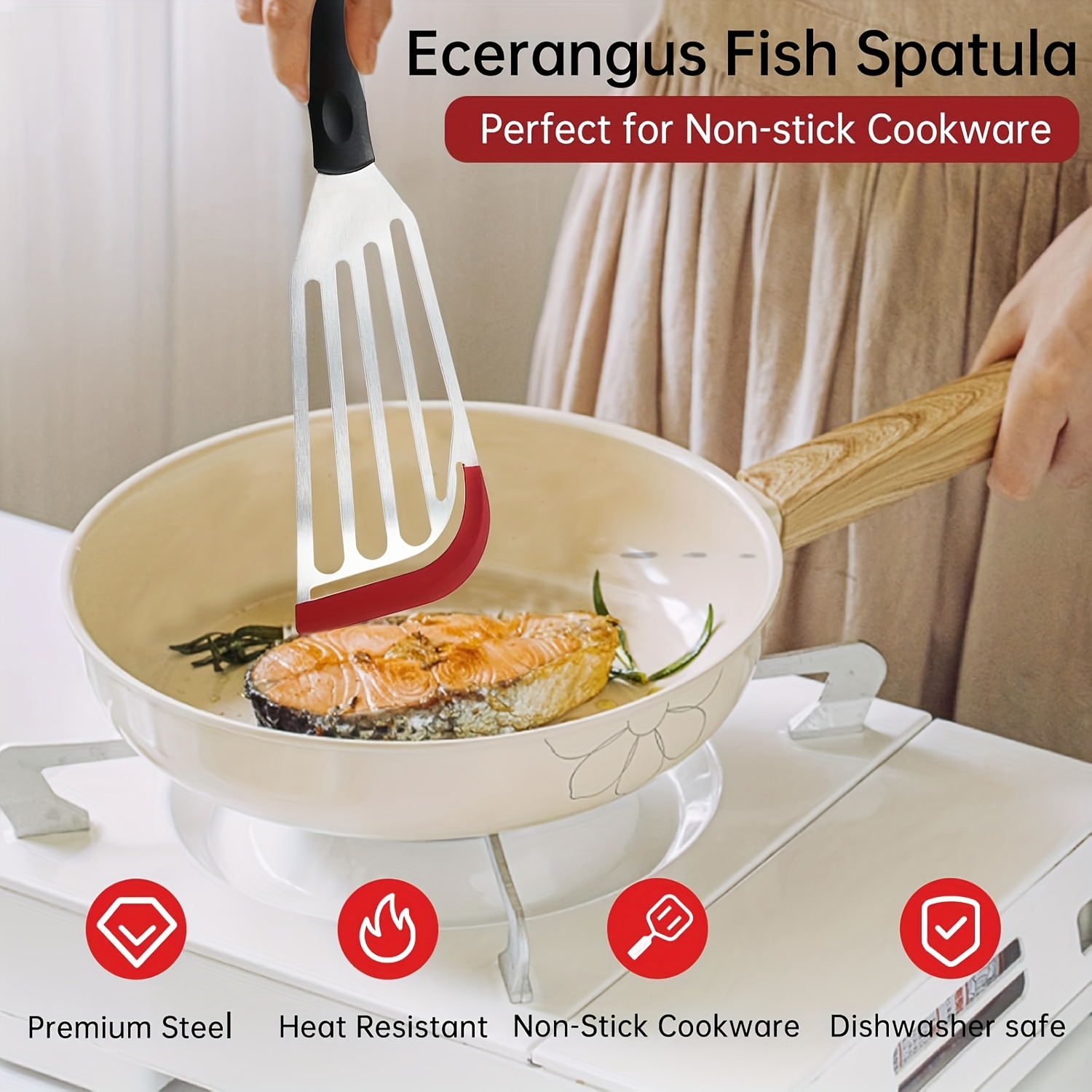 Espátula de silicona de acero  - Okonomiyaki Spatula reseña y precio